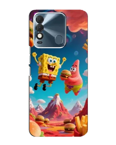 Чехол для TECNO Spark 8 с картинкой «Космический фастфуд»