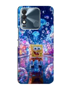 Чехол для TECNO Spark 8 с картинкой «Неоновый океан»