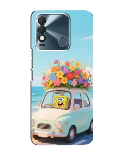 Чехол для TECNO Spark 8 с картинкой «Автомобильное путешествие»