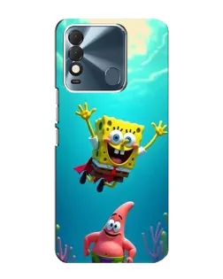 Чехол для TECNO Spark 8 с картинкой «Спанч Боб под водой»