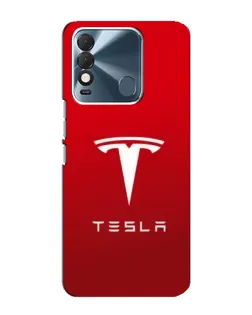 Чехол для TECNO Spark 8 с картинкой «Tesla Red Classic»