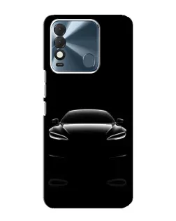 Чехол для TECNO Spark 8 с картинкой «Силуэт Tesla Night»