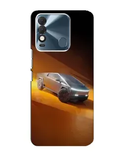Чехол для TECNO Spark 8 с картинкой «Cybertruck в пустыне»