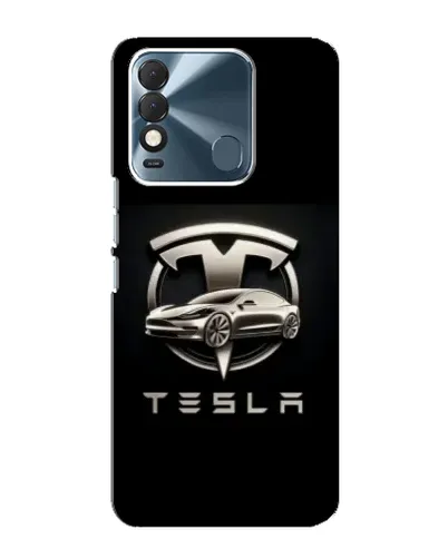 Чехол для TECNO Spark 8 с картинкой «Tesla — серебристое авто» Чехол для TECNO Spark 8 с картинкой «Tesla — серебристое авто»