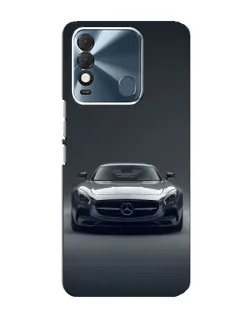 Чехол для TECNO Spark 8 с картинкой «Mercedes на черном»