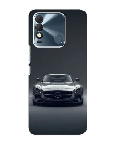 Чехол для TECNO Spark 8 с картинкой «Mercedes на черном»