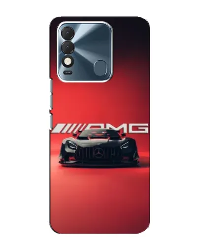 Чехол для TECNO Spark 8 с картинкой «Mercedes AMG — красная линия»