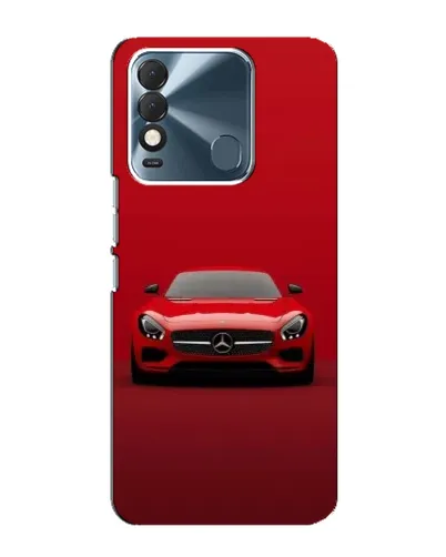 Чехол для TECNO Spark 8 с картинкой «Красный Mercedes AMG»