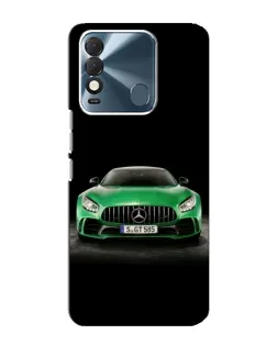 Чехол для TECNO Spark 8 с картинкой «Mercedes — неоновый лого»