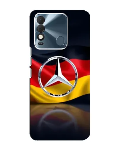 Чехол для TECNO Spark 8 с картинкой «Mercedes — флаг Германии»