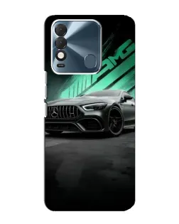 Чехол для TECNO Spark 8 с картинкой «Темный Mercedes AMG»