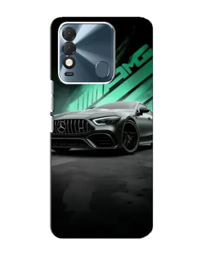 Чехол для TECNO Spark 8 с картинкой «Темный Mercedes AMG»