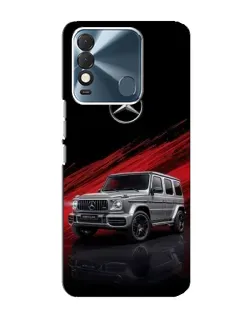 Чехол для TECNO Spark 8 с картинкой «Mercedes G-Class красный»