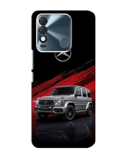 Чехол для TECNO Spark 8 с картинкой «Mercedes G-Class красный»