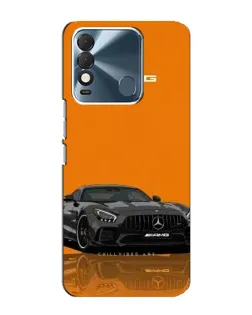 Чехол для TECNO Spark 8 с картинкой «Оранжевый Mercedes AMG»