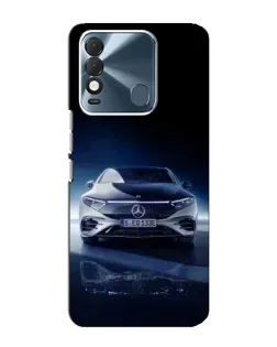 Чехол для TECNO Spark 8 с картинкой «Ночной Mercedes EQ»