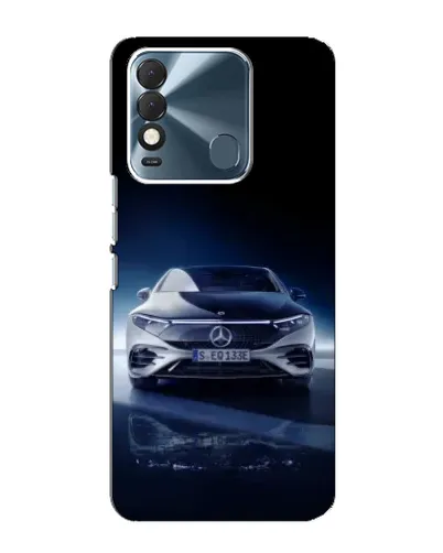 Чехол для TECNO Spark 8 с картинкой «Ночной Mercedes EQ»