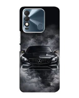 Чехол для TECNO Spark 8 с картинкой «Mercedes в дыму»