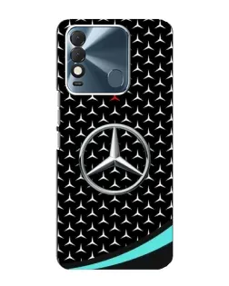Чехол для TECNO Spark 8 с картинкой «Mercedes — бирюзовый акцент»