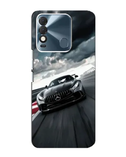 Чехол для TECNO Spark 8 с картинкой «Гоночный Mercedes AMG»