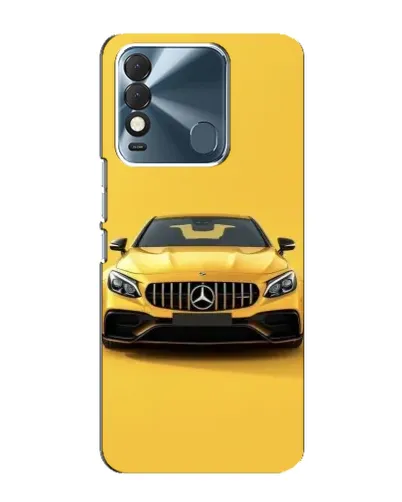 Чехол для TECNO Spark 8 с картинкой «Желтый Mercedes GT»