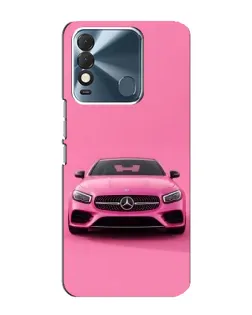Чехол для TECNO Spark 8 с картинкой «Розовый Mercedes AMG»