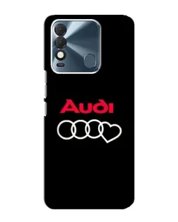 Чехол для TECNO Spark 8 с картинкой «Логотип Audi Heart»