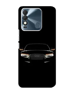 Чехол для TECNO Spark 8 с картинкой «Audi — ночной контур»