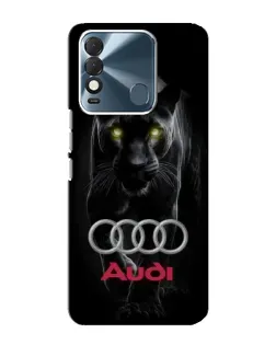 Чехол для TECNO Spark 8 с картинкой «Пантера и Audi»