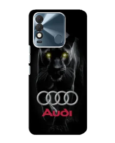 Чехол для TECNO Spark 8 с картинкой «Пантера и Audi»