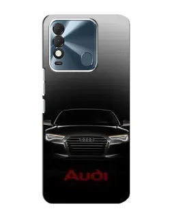 Чехол для TECNO Spark 8 с картинкой «Audi — градиентный контур»