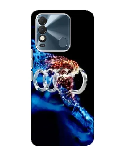 Чехол для TECNO Spark 8 с картинкой «Энергия лого Audi»