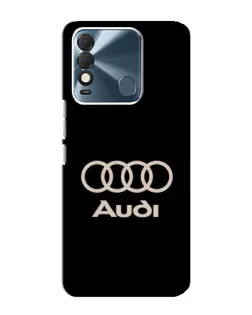 Чехол для TECNO Spark 8 с картинкой «Audi — золотой логотип»