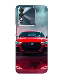 Чехол для TECNO Spark 8 с картинкой «Audi RS — красный стиль»