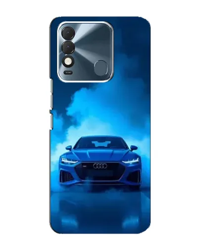Чехол для TECNO Spark 8 с картинкой «Audi — голубая энергия»
