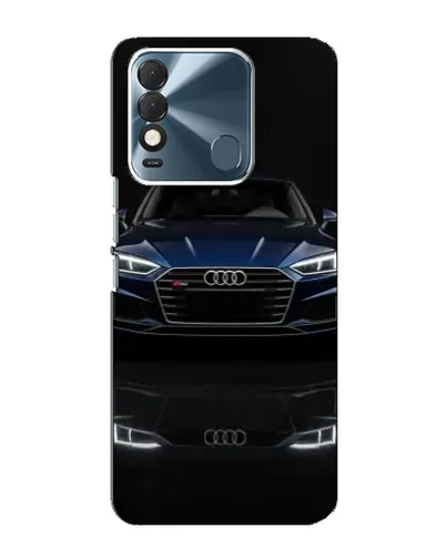 Чехол для TECNO Spark 8 с картинкой «Audi — ночное отражение»