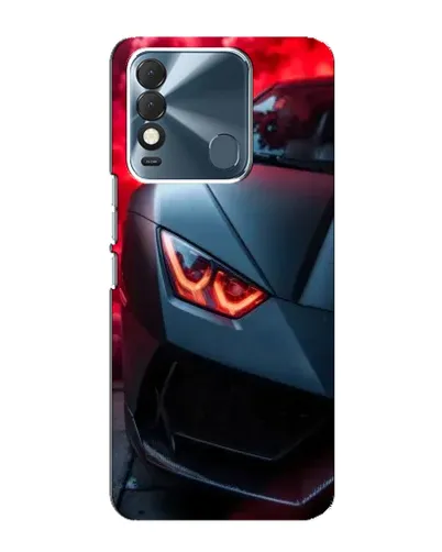 Чехол для TECNO Spark 8 с картинкой «Lamborghini красное сияние»