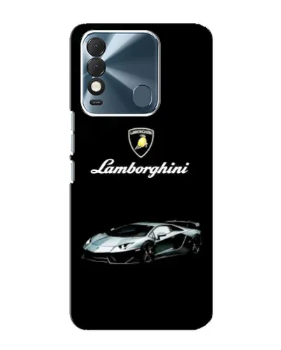 Чехол для TECNO Spark 8 с картинкой «Логотип Lamborghini классика»