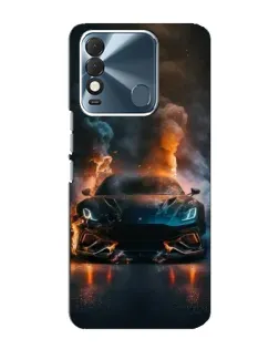 Чехол для TECNO Spark 8 с картинкой «Lamborghini дымная эстетика»