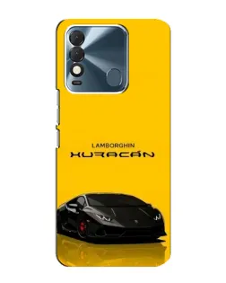 Чехол для TECNO Spark 8 с картинкой «Lamborghini Huracan черный»
