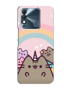 Чехол для TECNO Spark 8 с картинкой «Единорог Pusheen»