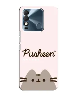 Чехол для TECNO Spark 8 с картинкой «Pusheen логотип»