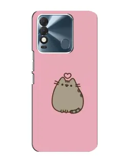 Чехол для TECNO Spark 8 с картинкой «Pusheen сердце»