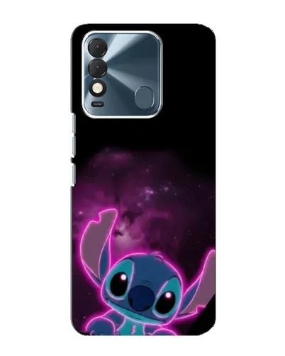 Чехол для TECNO Spark 8 с картинкой «Неоновый Stitch»