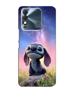 Чехол для TECNO Spark 8 с картинкой «Стич на рассвете»