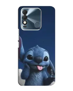 Чехол для TECNO Spark 8 с картинкой «Стич в облаках»