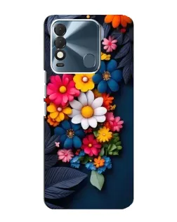 Чехол для TECNO Spark 8 с картинкой «Цветочная феерия»