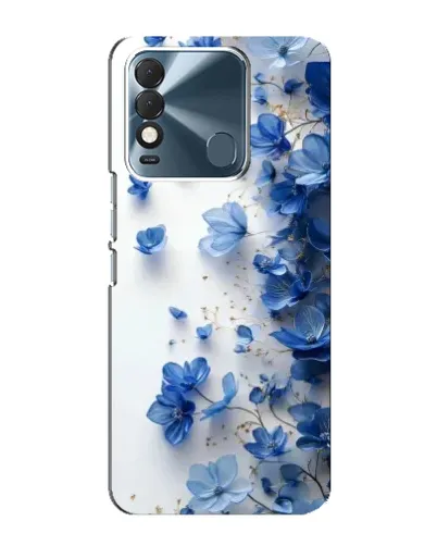 Чехол для TECNO Spark 8 с картинкой «Голубой цветочный каскад» Чехол для TECNO Spark 8 с картинкой «Голубой цветочный каскад»