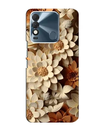 Чехол для TECNO Spark 8 с картинкой «Бежевый флористический декор» Чехол для TECNO Spark 8 с картинкой «Бежевый флористический декор»