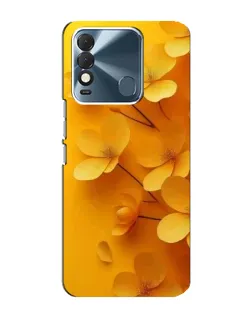 Чехол для TECNO Spark 8 с картинкой «Золотые лепестки»